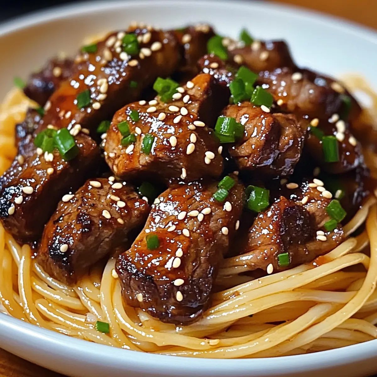 Süß und würzig Knoblauchsteak