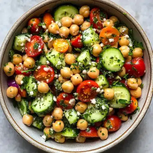 Kichererbsen-Gurken-Salat