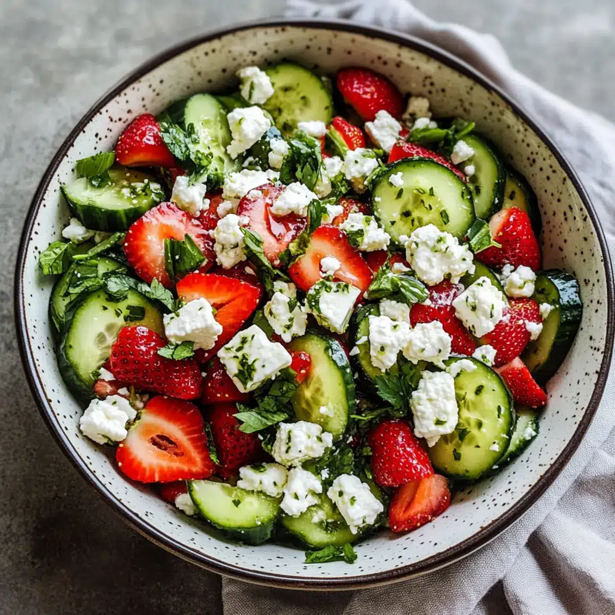 Erdbeer-Gurken-Salat