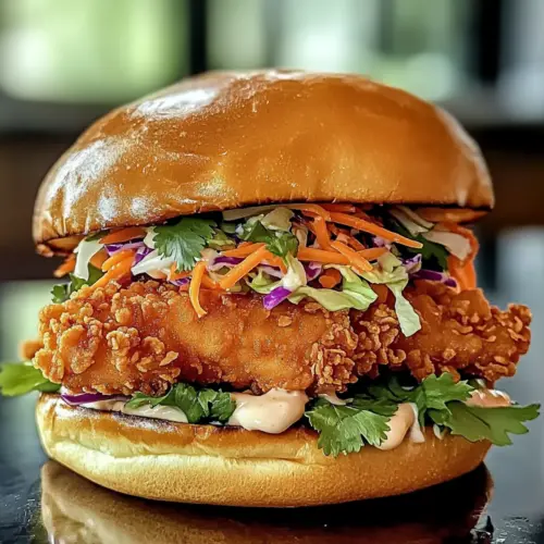 Frittierte Hähnchen-Sandwich