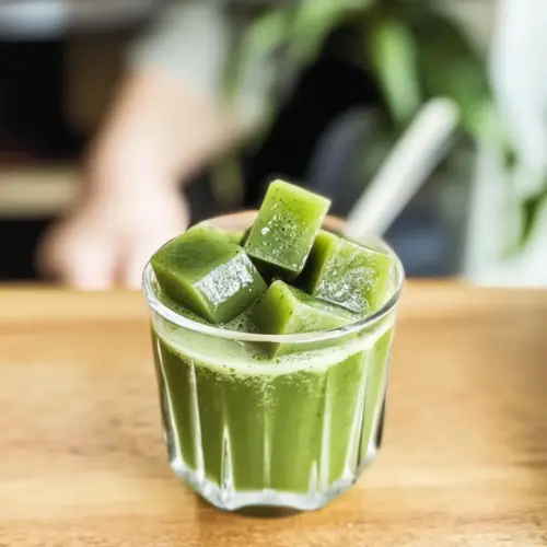 Matcha-Wackelpudding