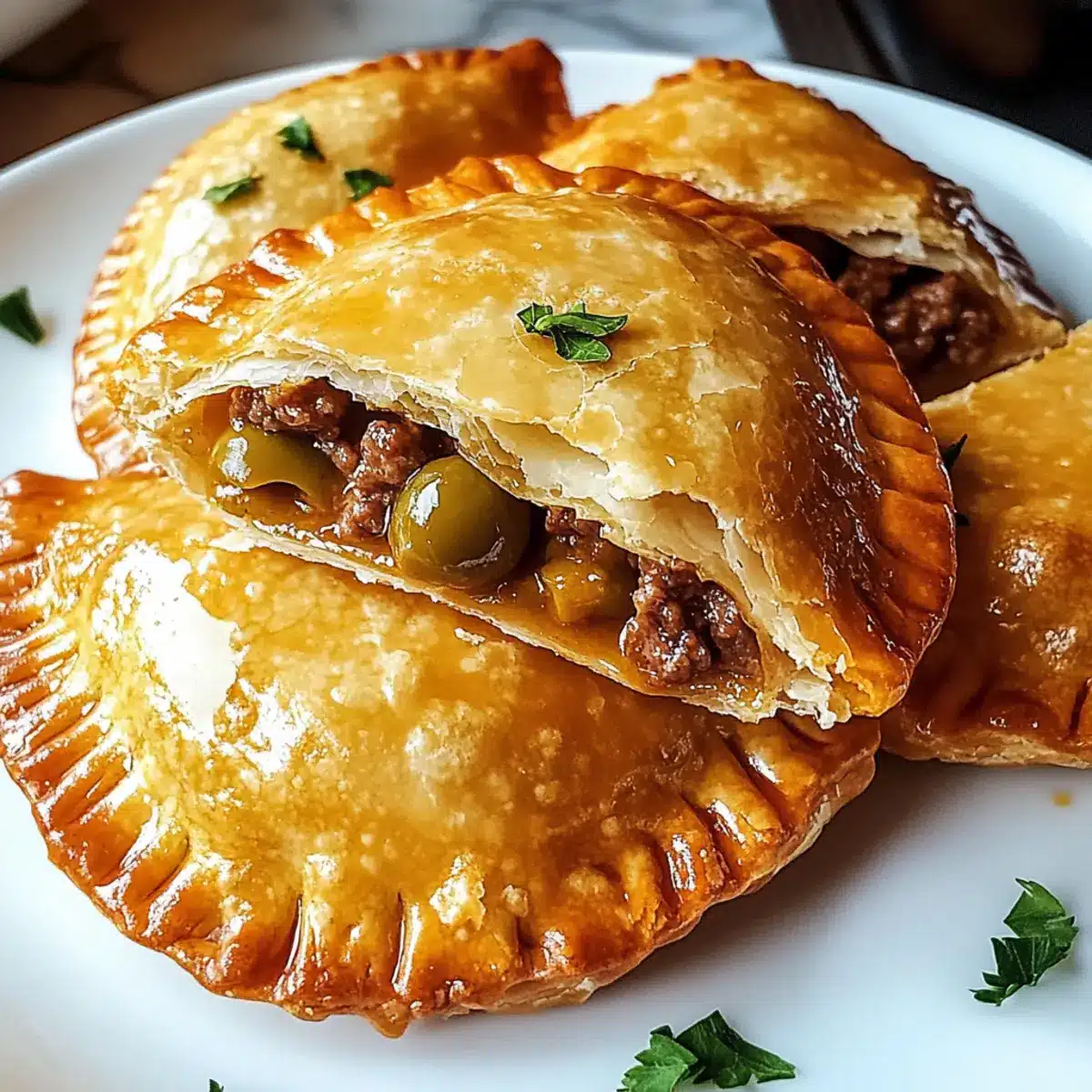 Rindfleisch- und Käse-Teigtaschen