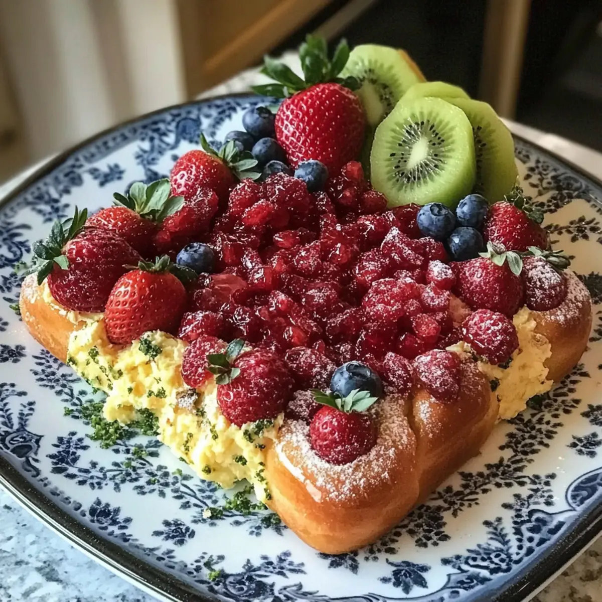 Beerenblüten-Jelly-Kuchen