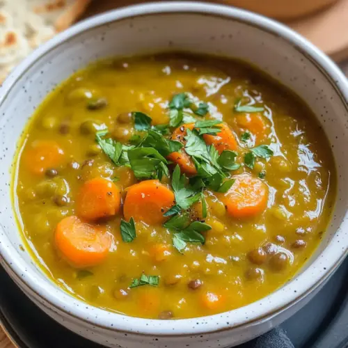 Karotten- und Linsensuppe