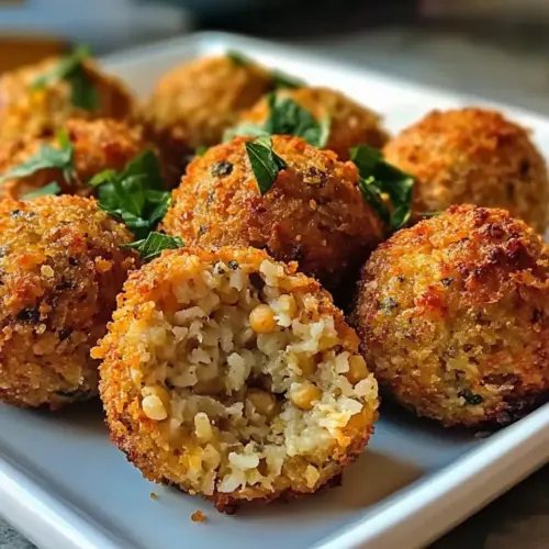 Kichererbsen- und Reisbällchen