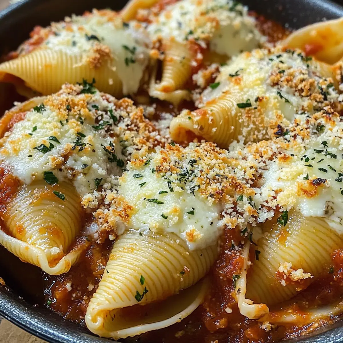 Jumbo gefüllte Muscheln