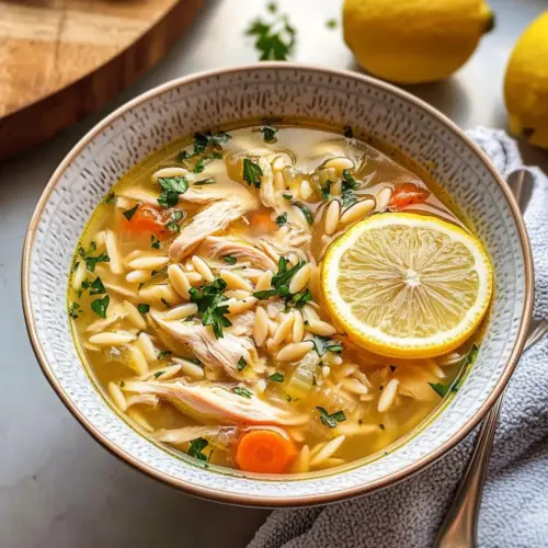 Zitronen-Hühnchen-Suppe