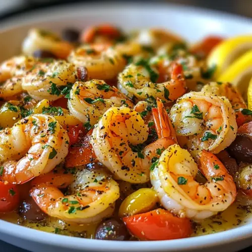 Mittelmeer Garnelen Pfanne