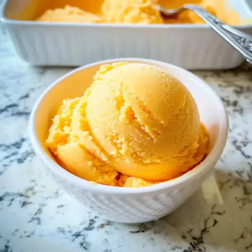 Orangensorbet