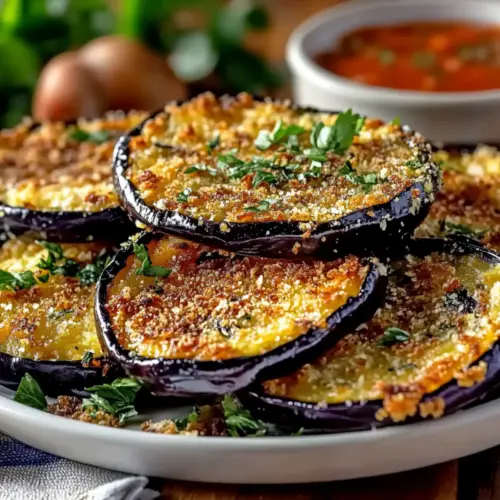 Ofen-gebackene Aubergine