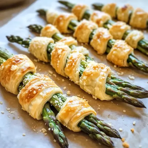 Parmesan Spargel Blätterteig