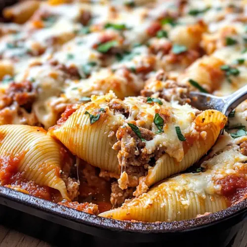 Wurst gefüllte Muscheln