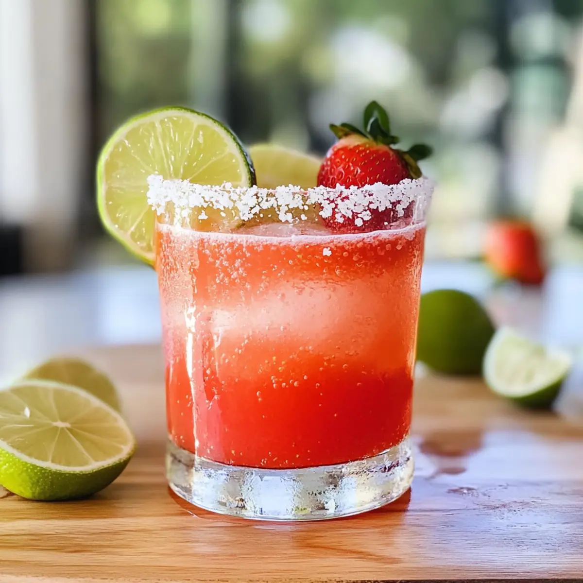 Erdbeer-Limetten-Mocktail