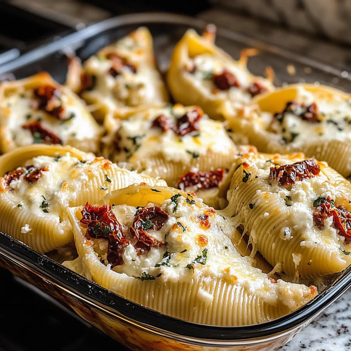 Tomaten- und Ricotta-gefüllte Muscheln