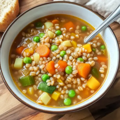 Gemüsesuppe aus Gerste