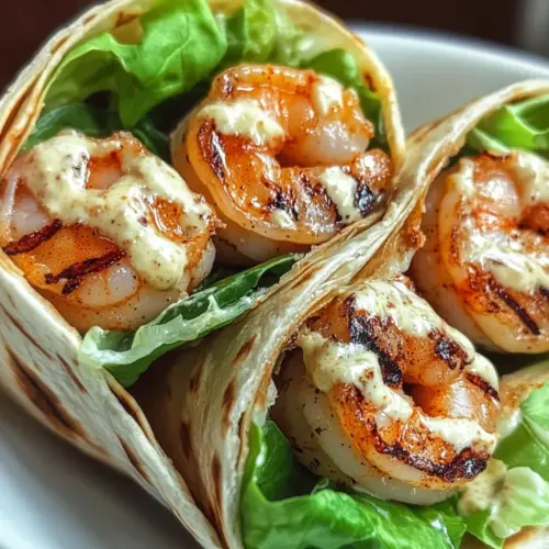 Garnelen Caesar Wraps