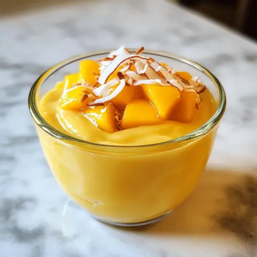 Veganer Mango-Mousse