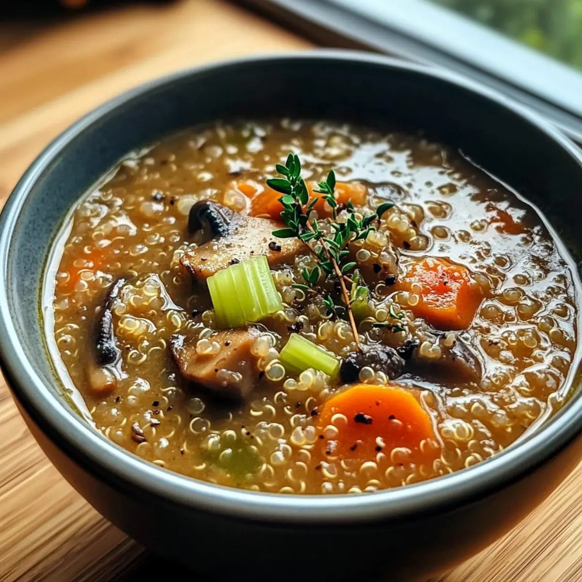 Pilz-Quinoa-Suppe