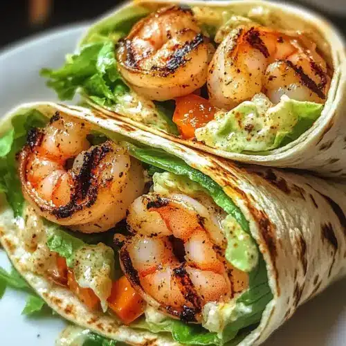Garnelen Caesar Wraps