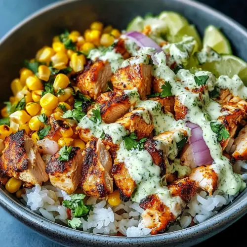 Street Corn Hähnchen Schüssel