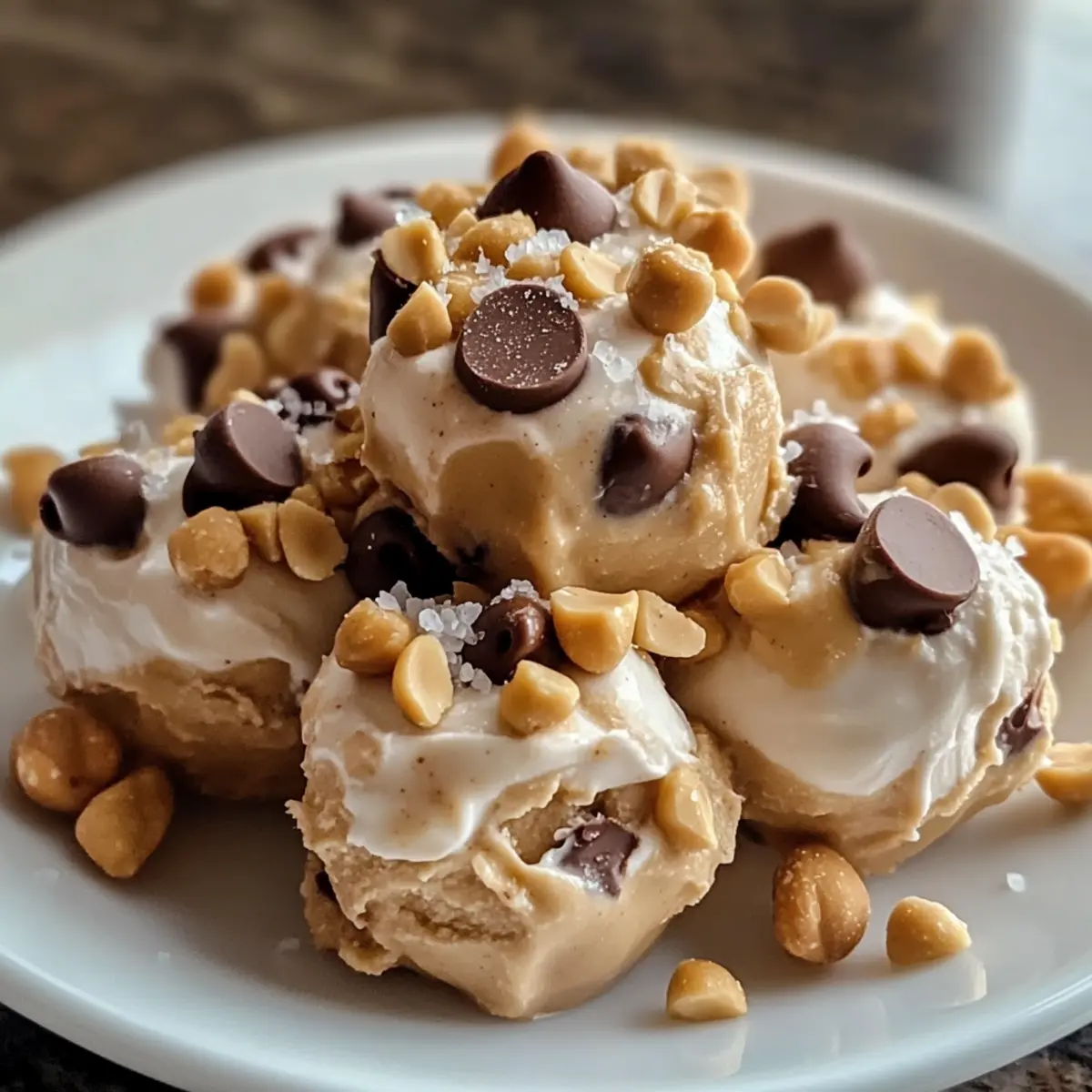 Joghurt Erdnussbutter Bissen