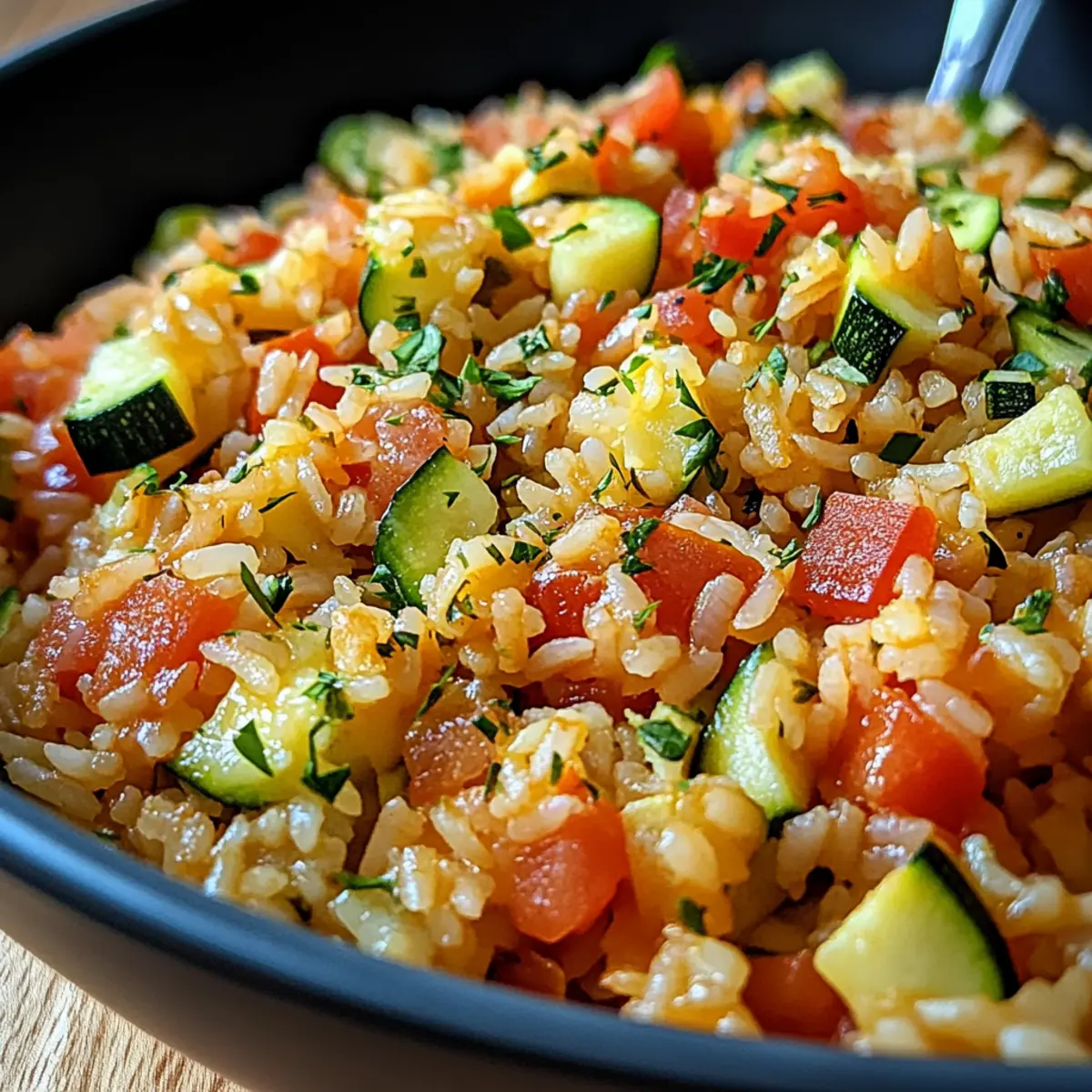 Zucchini-Tomaten-Reis